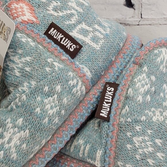 'MUK-LUKS' FUZZY SLIP-ON 'SNOW~BUNNY' SLIPPERS - Picture 6 of 16